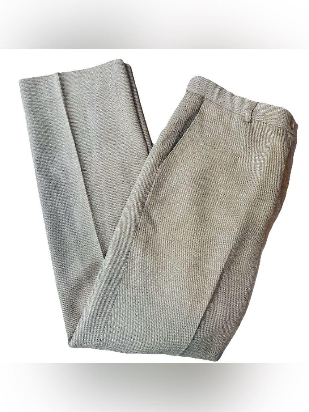 Vintage Country by Pendleton Trousers 8P USA Tan Rayon/Wool/Silk Classic Career